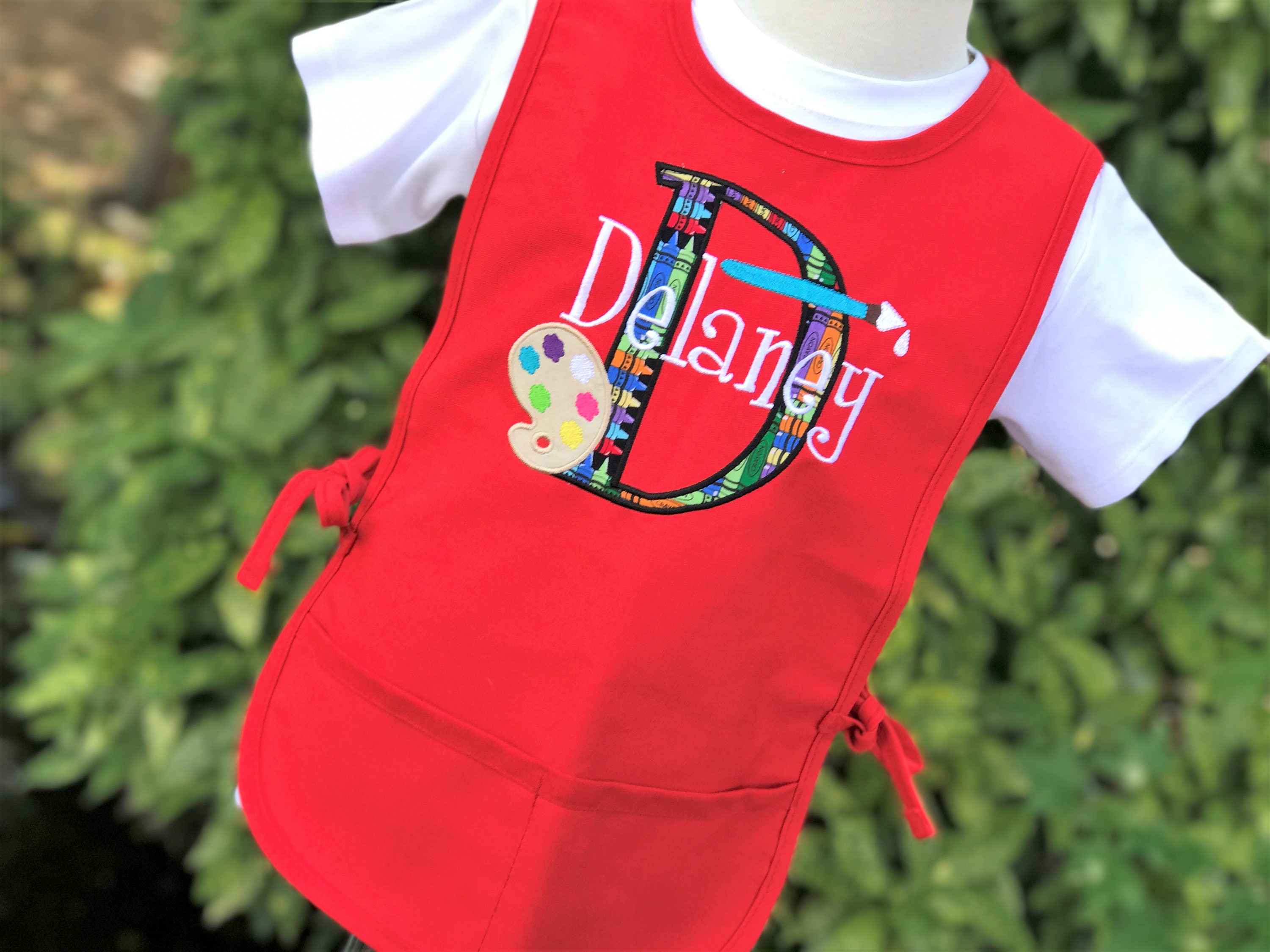 Personalized Kids Art Smock Art Smock for Kids Paint Etsy