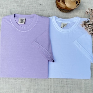 Comfort Color® T-Shirts In Bulk Plain Cotton Shirts For Printing Projects Blank Shirt For Tie Dye Design DIY Blank T-Shirt For Painting