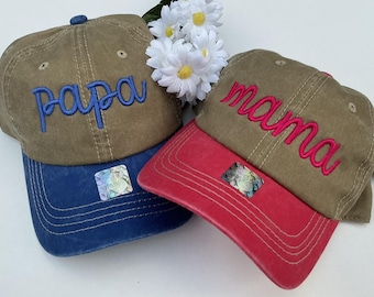 Custom Embroidered Hat Personalized Baseball Cap Embroidered Mama Hat Custom Dad Hat 3D Text  Trucker Cap