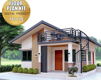 6x9 Meter House Plan | 2 Bedroom, Roofdeck Design (PDF File)