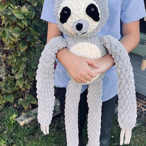 Crochet Sloth Amigurumi Pattern: Napoleon Plush (Digital PDF)
