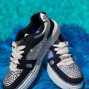 Handmade Crystal Sneakers – Sparkly Exclusive Design – Size 39
