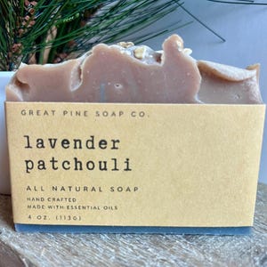 Lavender Patchouli Soap Bar: Handcrafted Artisan Soap