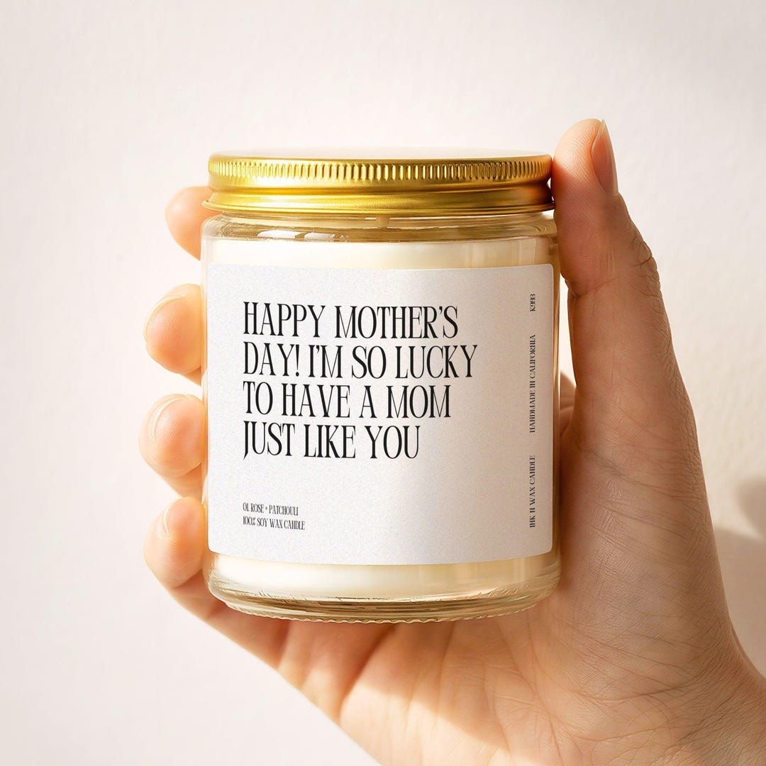 Funny Mom Mothers Day Minimalist Soy Candle 9oz K993 - Etsy
