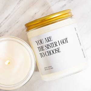 Best Friend Gift Box Soul Sister Candle Custom Present Chosen Family BFF Birthday Friendship Anniversary Modern Minimalist Present K5060