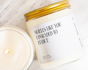 Engagement Gift Personalized Funny Candle Bridal Shower Gift Bachelorette Party Gift Wedding Box Bride Gift Fiancé Gift Newly Engaged K327