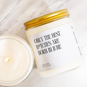 June Birthday Gift Box Only The Best People Are Born In June Candle Custom Present June Baby Born Squad Fun Birthday Minimalist K5192