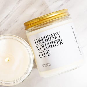 Volunteer Gift Community Helper Candle Nonprofit Worker Charity Volunteer Service Worker Giving Back Gift Thank You End Year Birthday K5418