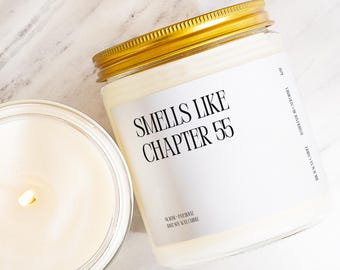 Chapter 55 Candle Gift, Smells Like Chapter 55, ACOTAR Book Lover Card, Feyre and Rhysand Present, Gift for Her Sarah J Maas Reader K217
