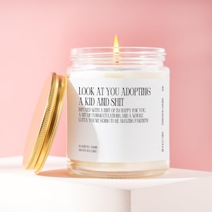 Adoption Gift For Parent Funny Candle New Adoptive Parent Gift Gotcha Day Gift New Mom New Dad Gift For Adoption Day Custom Gift Candle K108