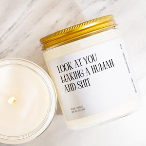 Pregnancy Gift Box Funny Expecting Mom Candle Custom Present Baby Shower Maternity Pregnant Friend Bump Journey Modern Minimalist K5028