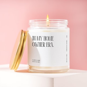 New Home Gift Funny Personalized Custom Candle Homeowner Era Housewarming Gift For New Home Closing Gift Unique For Homeowner K086