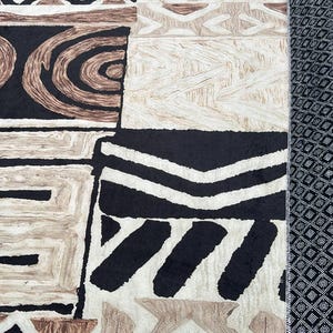 African Pattern Floor Decor,Washable Ethnic Nonslip Rug image 7