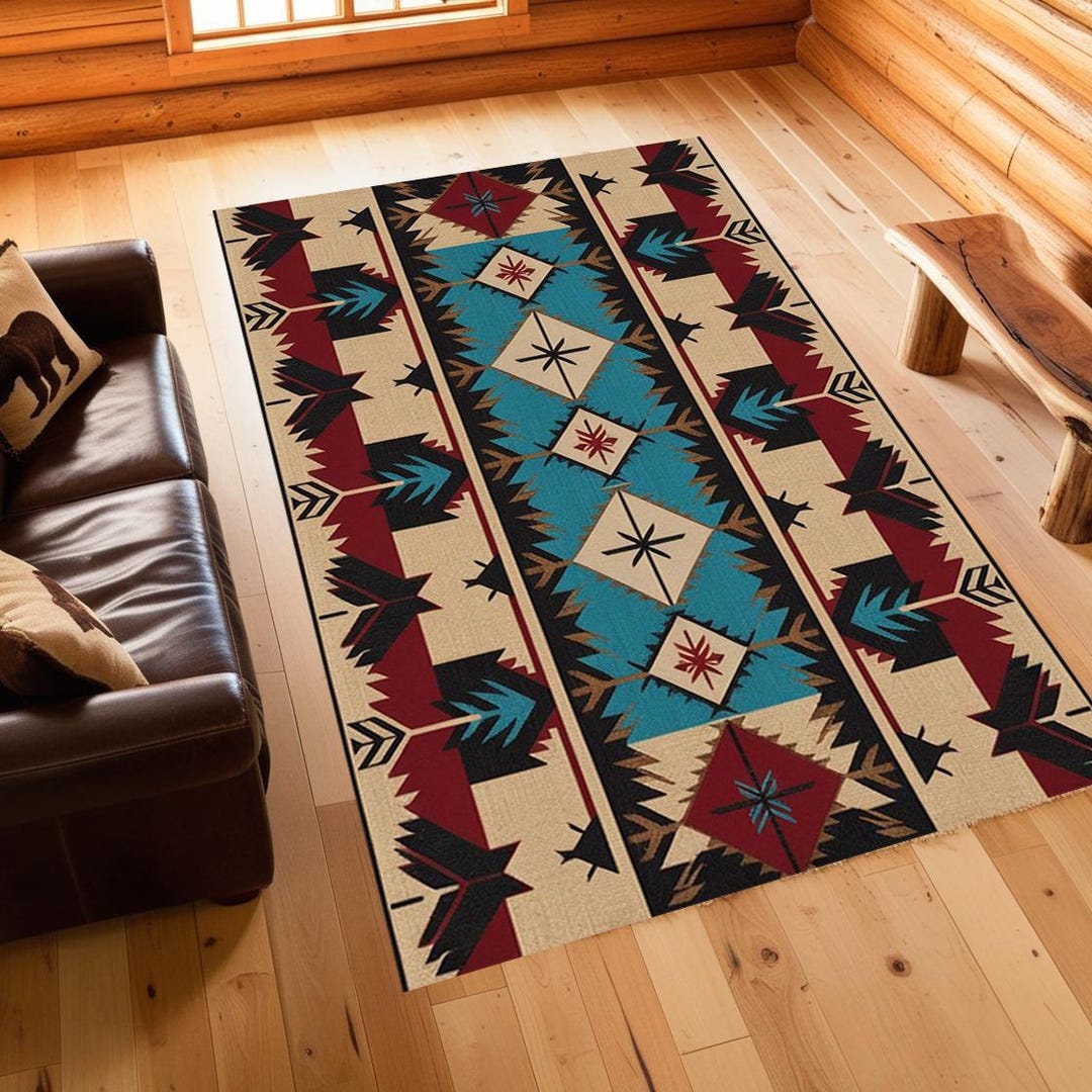 Southwestern Native American Inspired Designer Rug, Navajo Tribal Style ...