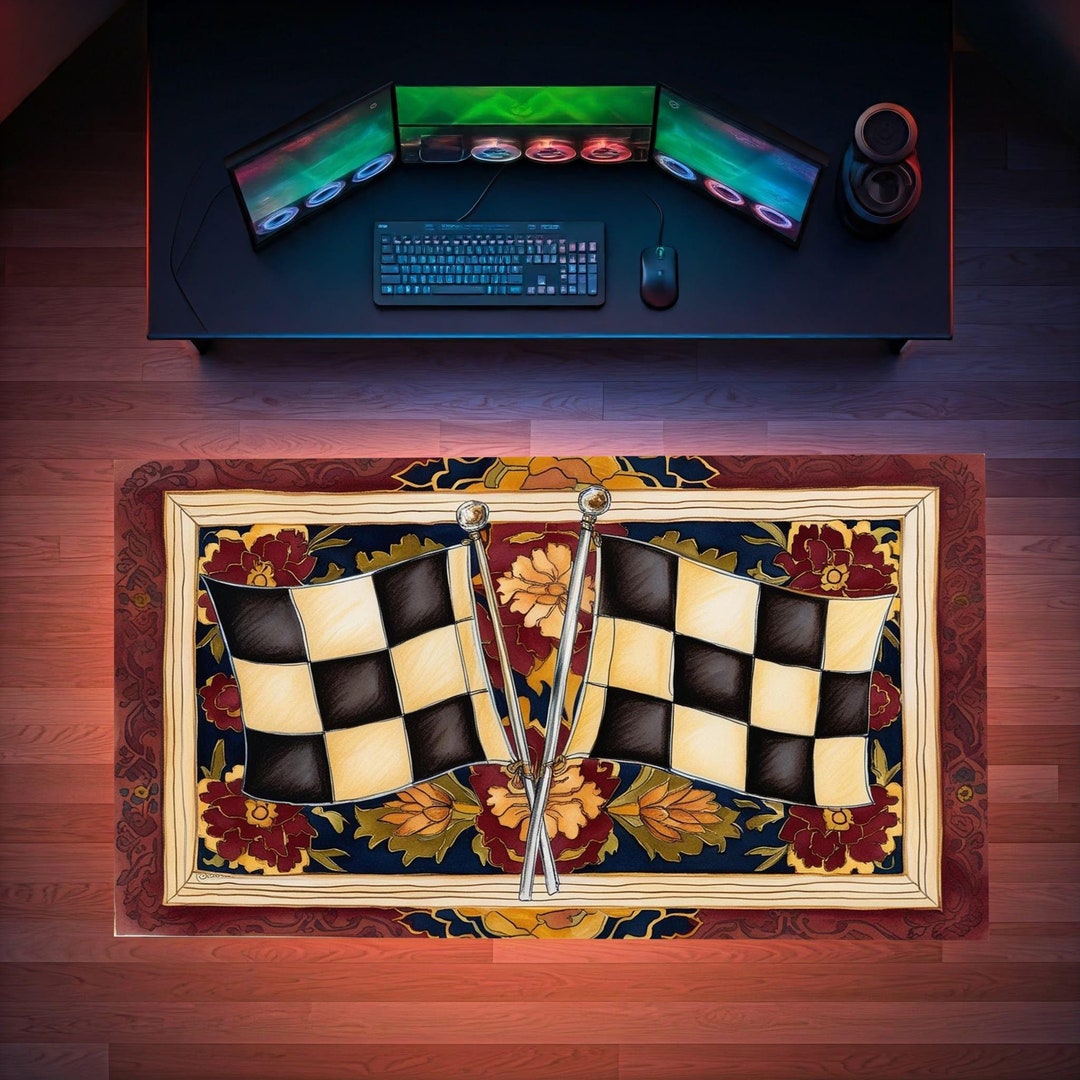 Race Flag Rug, Racing Flag Pattern, Final Flag Rug, Car Sport Design ...