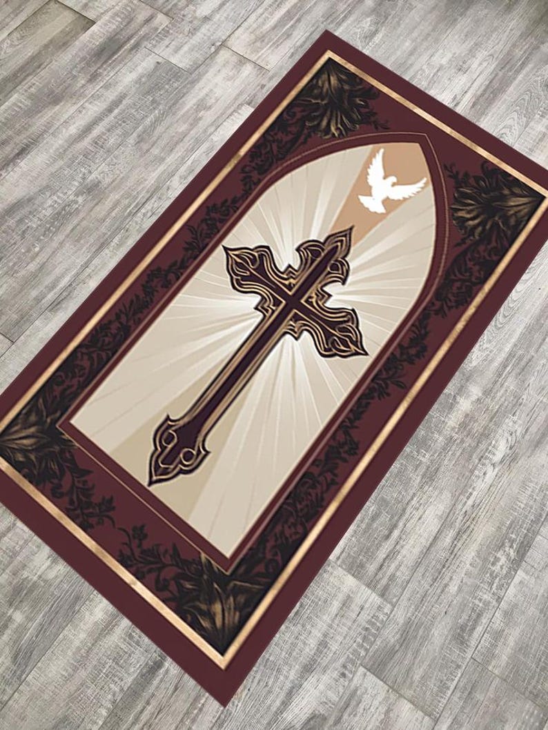 Christian Prayer kneeling mat , Catholic Prayer Mat for Prayer Corner ...