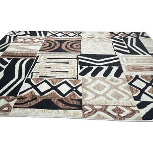 African Pattern Floor Decor,Washable Ethnic Nonslip Rug image 8