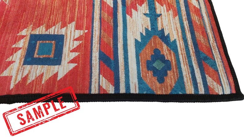 Rustic Lodge Area Rug With Deer,mountain Cabin Decor , Woodland ...
