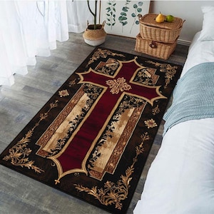 Orthodox Father&#39;s Day, Christian Prayer Mat, Personalized Christian Rug, Father&#39;s Day gift, Orthodox  prayer mat, Catholic prayer rug