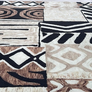 African Pattern Floor Decor,Washable Ethnic Nonslip Rug image 6