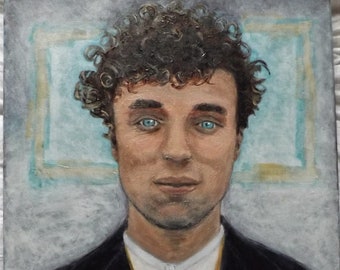 El joven Charlie Chaplin... Pintura original