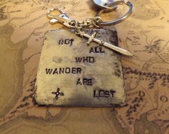 Indiana Jones Inspired Hand Stamped Aluminum Keychain with | Etsy