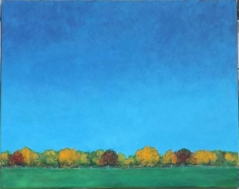 Ni una nube en el cielo... Pintura original