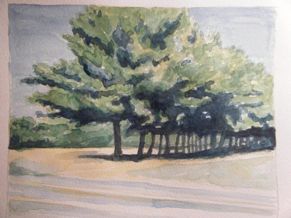 Original Landscape Watercolor Painting