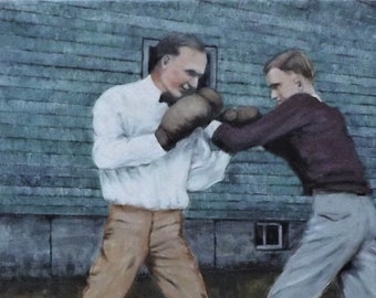 Sparring... Pintura original