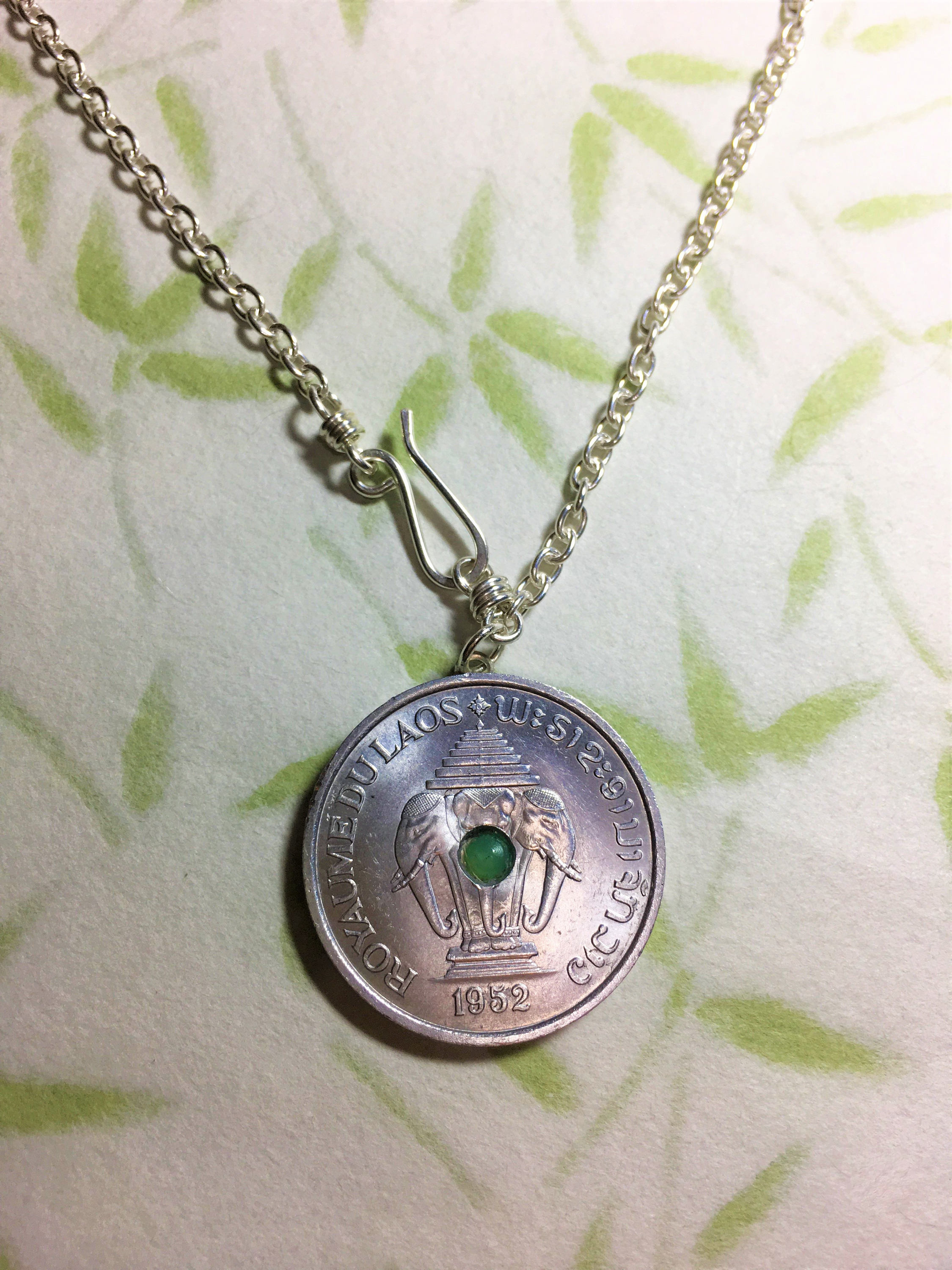 Elephant coin shop necklace