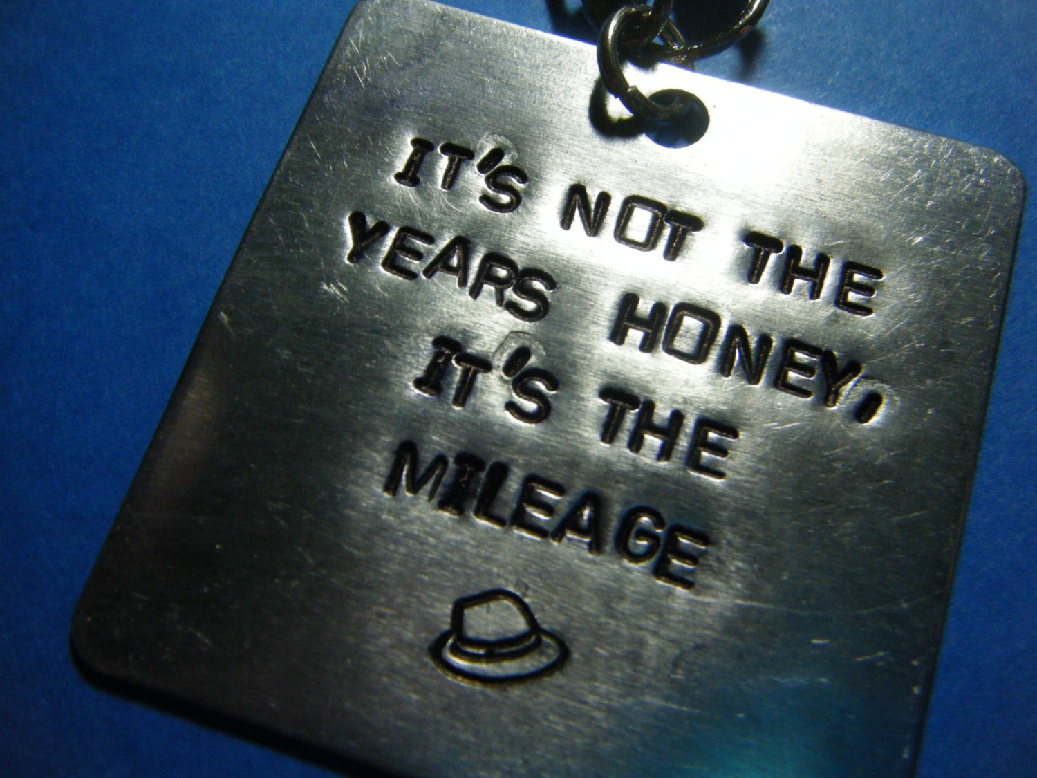 Indiana Jones Inspired Hand Stamped Aluminum Keychain with Etsy