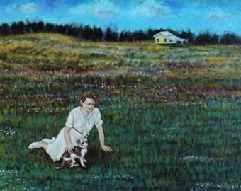 La Casa Amarilla... Pintura original