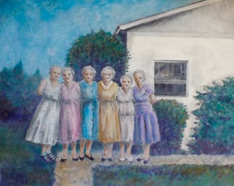 Club de damas... Pintura original