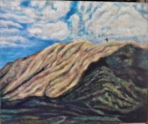 King of the Hill..Original Painting