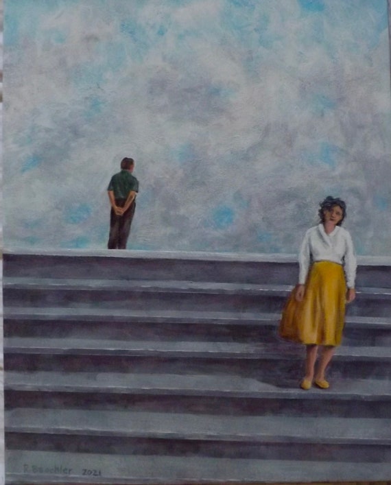 Social Distancing... Original Painting