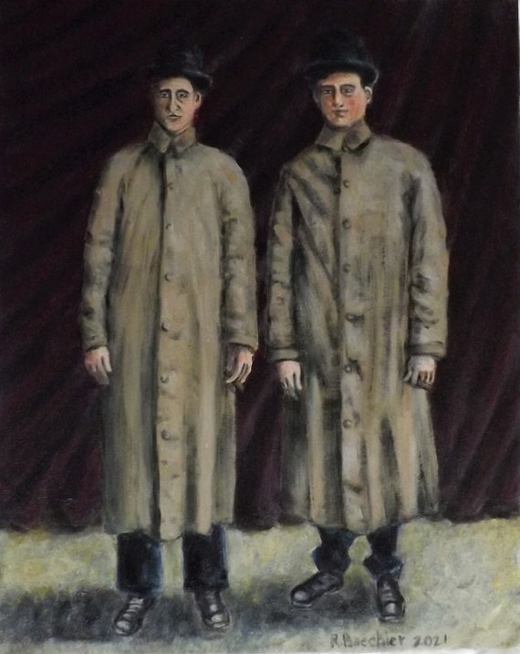 Men with Cigars...Original Painting