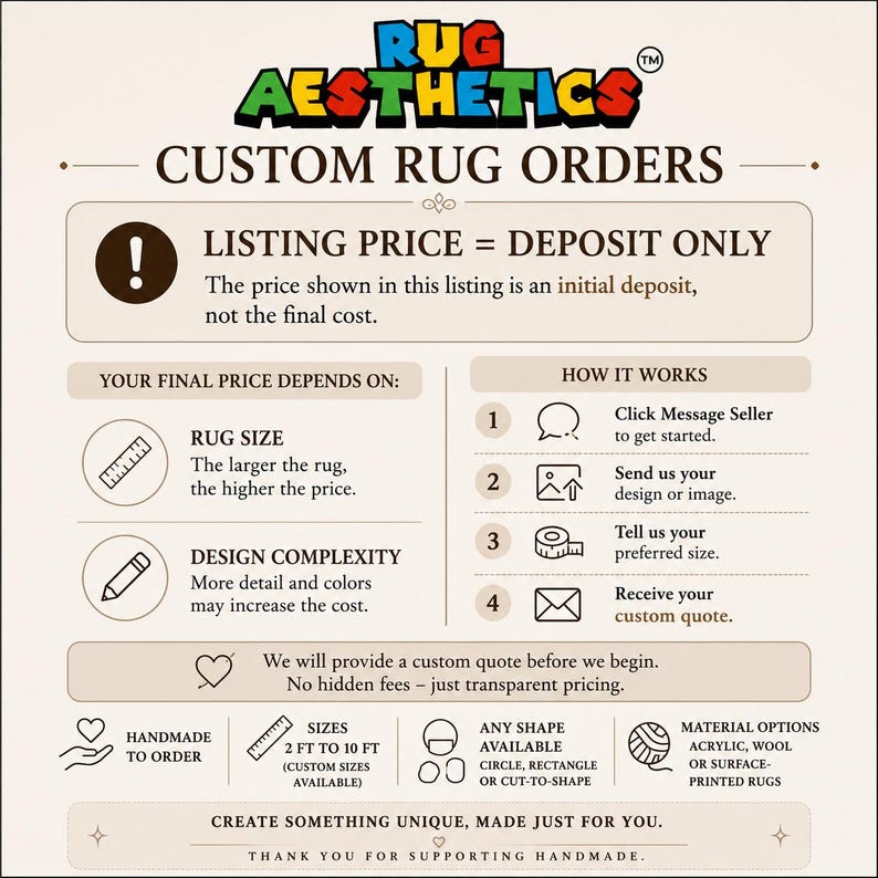 Custom Tufted Rug | Kaws Rug | Customized Design | Hypebeast decor | Anime Rugs | Personalized Bapi Carpet | Rug For Bedroom Aesthetic image 10