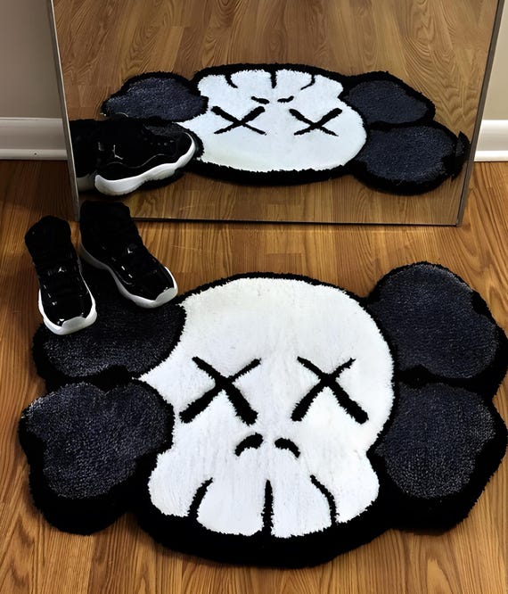 Custom Tufted Rug | Kaws Rug | Customized Design | Hypebeast decor | Anime Rugs | Personalized Bapi Carpet | Rug For Bedroom Aesthetic