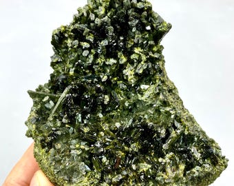 242 Gram Natural Unique Epidote Crystal Specimen From Pakistan