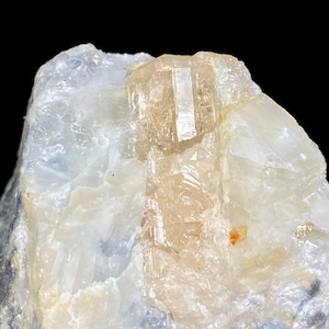 102 Gram Rare Katlang Topaz Crystal Specimen On Matrix From Pakistan