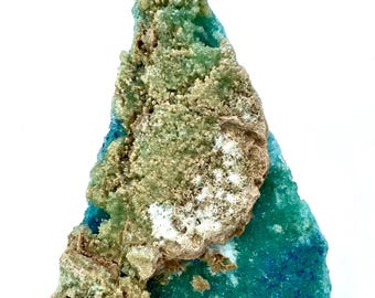 1315 Gram Rare Unique Luster Aragonite With Azurite Crystal Specimen From Afghanistan