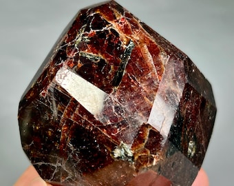 525 Gm Polished Almandine Garnet – A Deep Red Beauty From Afghanistan