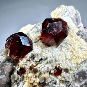 214 Carats Unique Spessartine Garnet On Feldspar Crystal Specimen From Pakistan