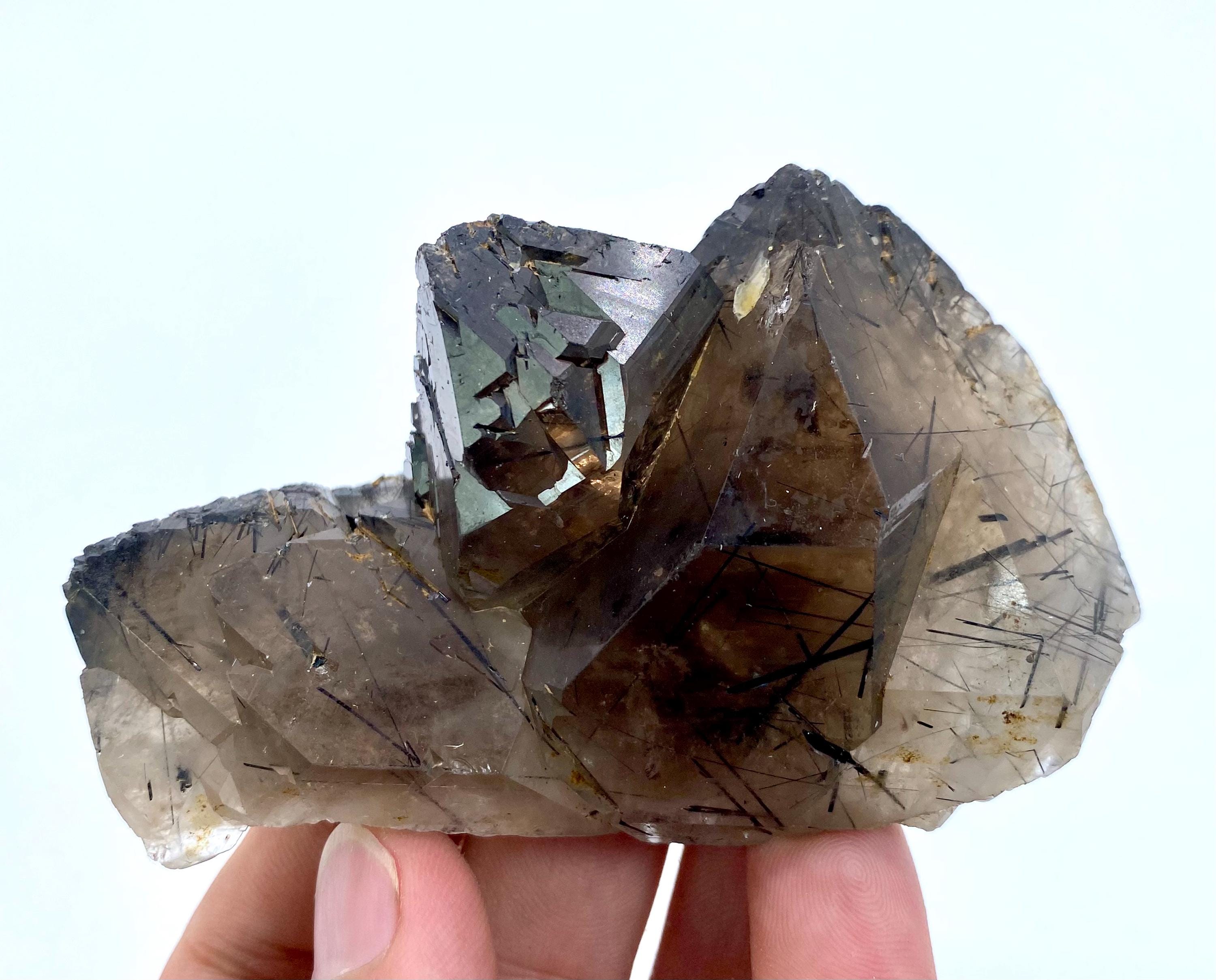 183グラム パキスタン産 ルチルスモーキークォーツ クリスタル - Etsy 日本
