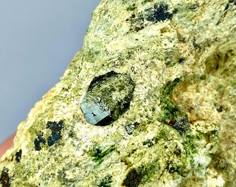 68 Gram Demantoid garnet rare specimen Green crystal