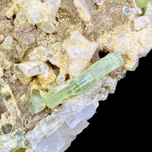 508 Gram Unique Tourmaline With Quartz On Feldspar Crystal Specimen From Pakistan