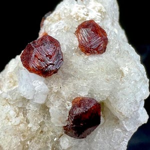 117 Carat’s Unique Etched Spessartine Garnet On Feldspar Crystal Specimen From Pakistan