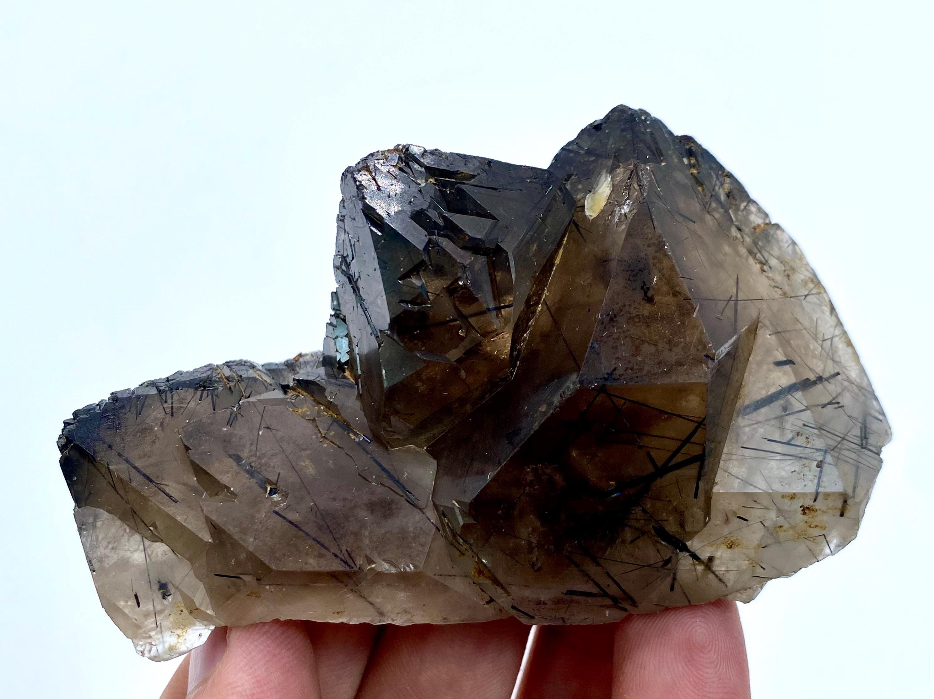 183グラム パキスタン産 ルチルスモーキークォーツ クリスタル - Etsy 日本