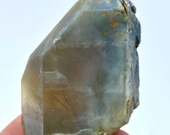 パキスタン産　ルチル　1  鉱物 パキスタン産 ブルッカイト(シルバールチル)inクオーツ – 天然石