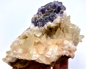 1326 Gram Unique Fluorite With Calcite Crystal Specimen From Pakistan